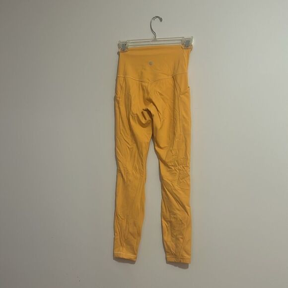 LULULEMON Discontinued Mango Dream Align Leggings W / Pockets Inseam 25“ Size: 4 - Picture 2 of 6